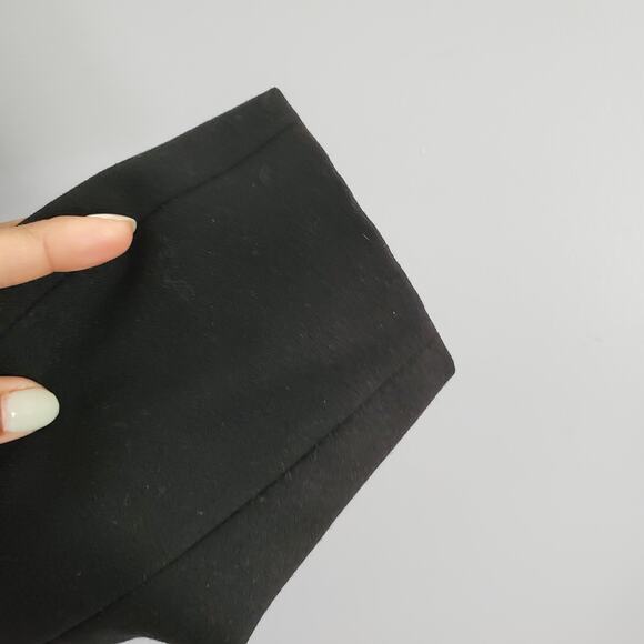 Harve Bernard Vintage Wool Black Zip Up Jacket 12 - Picture 5 of 6